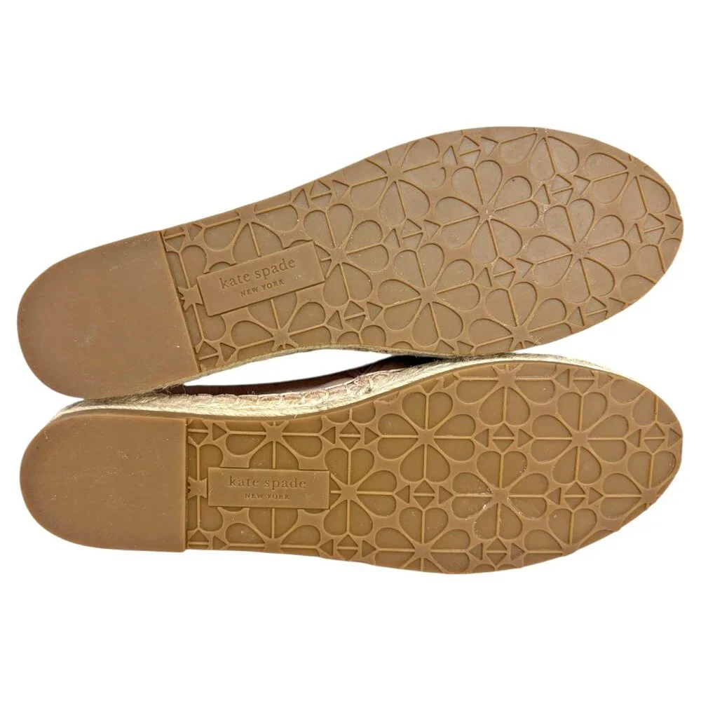 kate Spade‎ NY Gianna Pink Perforated Leather Espadrille NWOB
